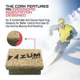 Snowboard Natural Polishing Cork, Buffs Wax